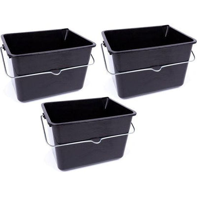 3x Veba Verfemmer zwart 8 liter – voordeelverpakking voor het gemakkelijk mengen en verwerken van verf