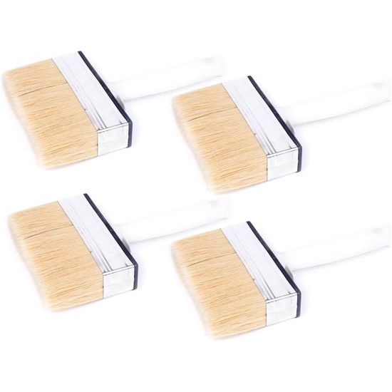 4 stuks Veba Witborstel 12 x 3 cm – voordeelverpakking voor veelzijdig gebruik