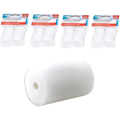 4x Veba Verfrol A2 Schuim 5 cm Recht – voordeelverpakking voor een gladde verfafwerking