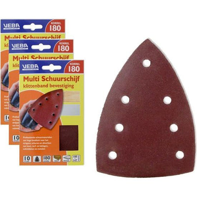 3x-veba-schuurschijf-met-klittenband-diamandvorm-100x147mm-p180-p10---voordeelverpakking-afbeelding