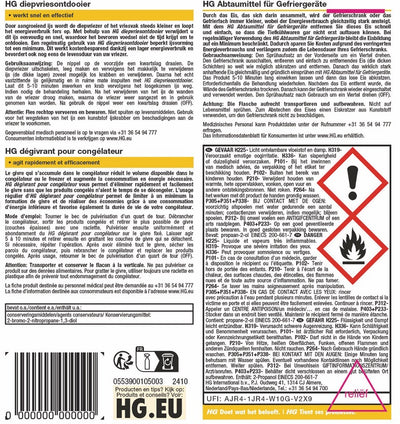 HG diepvriesontdooier + GRATIS KwastenDiscounter spons