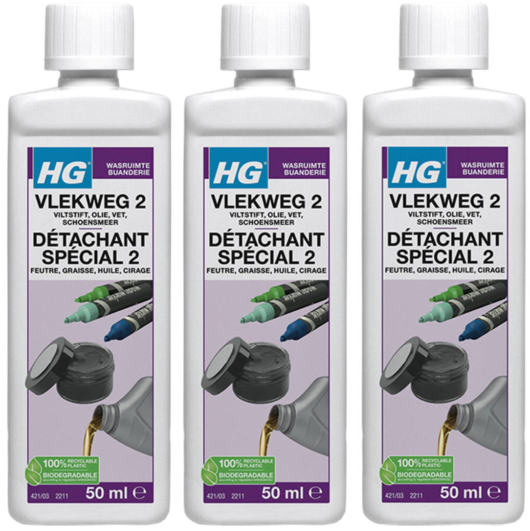 HG Vlekweg 2, 3 stuks + Gratis KD spons