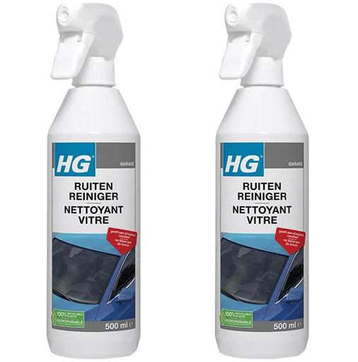 HG ruitenreiniger - 2 stuks + gratis KD spons