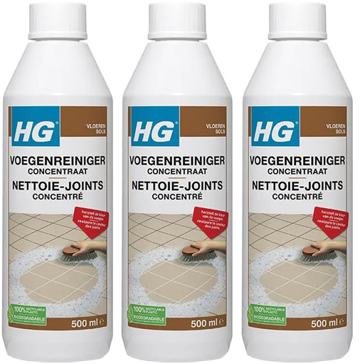 HG voegenreiniger concentraat - 3 stuks + Gratis KD Spons