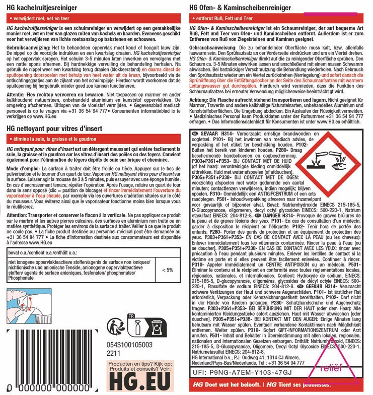 HG kachelruitjesreiniger + Gratis KwastenDiscounter spons - 2 stuks