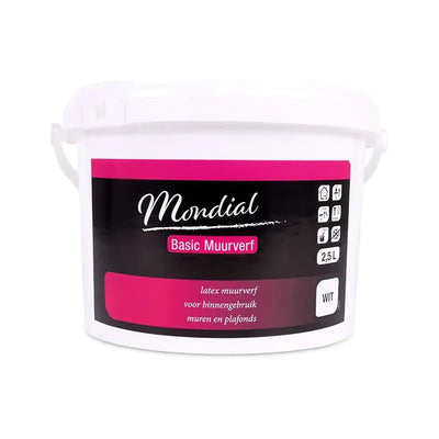 mondial-latex-muurverf-wit-2,5ltr:-hoge-kwaliteit-voor-perfecte-muren-afbeelding