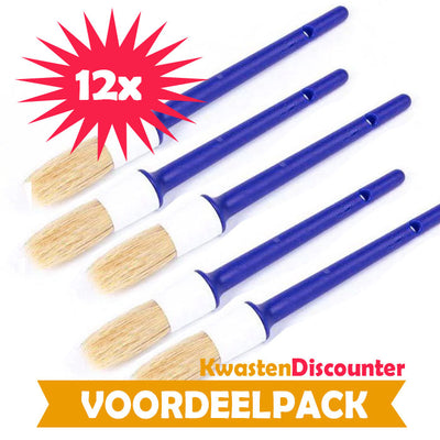 wegwerpkwast---wegwerpkwasten---wegwerpkwasten-maat-12---12pcs---voordeelpack-afbeelding