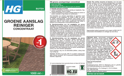 HG groene aanslagreiniger concentraat 1L 9374N - 2 stuks