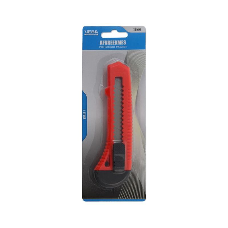 Afbreekmes 18MM Blister - Stanleymes 18MM - Goed snijgereedschap stanleymes