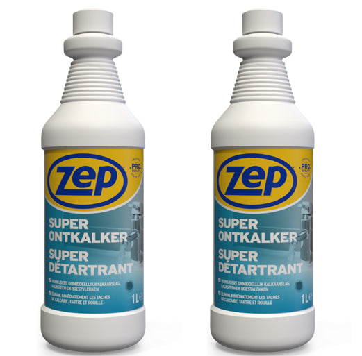 ZEP Super Ontkalker - 2 stuks + Gratis KwastenDiscounter Handschoenen