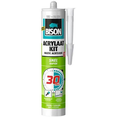 Acrylaatkit wit snel hardend voor snelle afdichting en reparatie