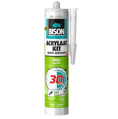 Bison Acrylaatkit snel 30min 310ml – sneldrogende kit voor snelle afdichting