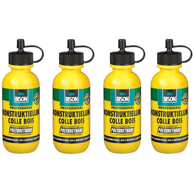 Bison Konstruktielijm 75g D4 4 stuks – sterke constructielijm voor diverse toepassingen, verkrijgbaar bij KwastenDiscounter