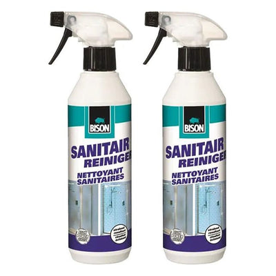 Bison Sanitair reiniger 500ml 2 stuks – krachtig voor het reinigen van sanitair oppervlakken