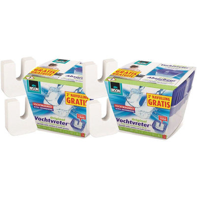 Bison Vochtvreter met navul 450GR 2 stuks – effectieve vochtabsorber voor vochtbestrijding, verkrijgbaar bij KwastenDiscounter