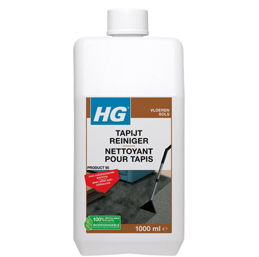 HG Tapijtreiniger met KwastenDiscounter handschoenen voor grondige reiniging
