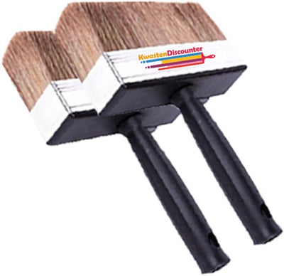 Kwastendiscounter set van 2 beitskwasten 12x3 cm