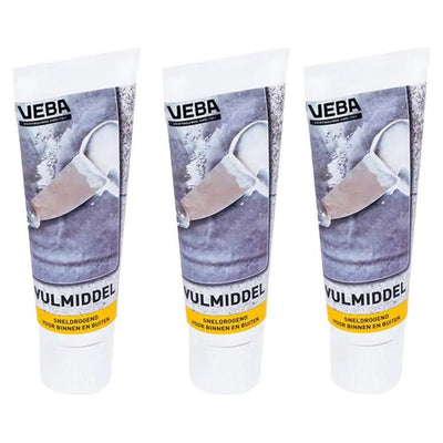 Muurvulmiddel 3 stuks – ideaal voor het vullen en repareren van beschadigingen in muren