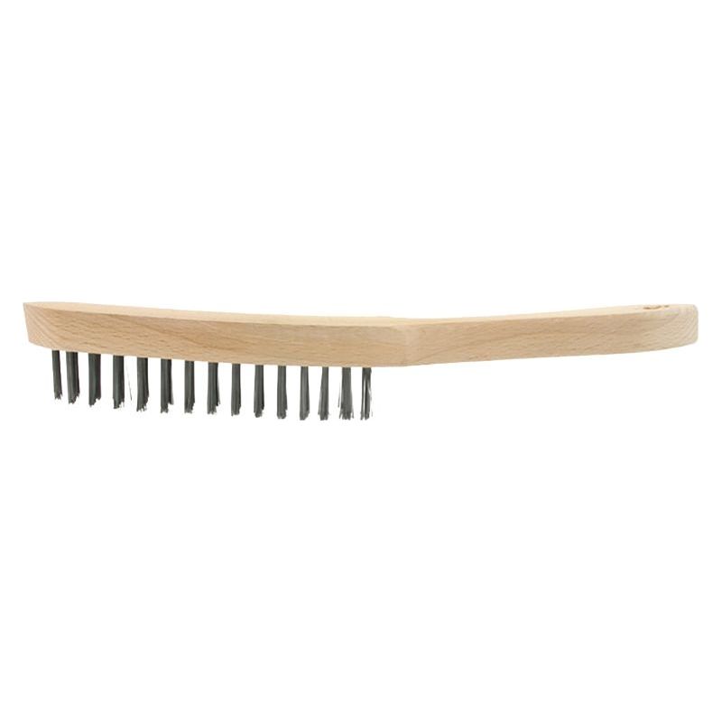 VEBA Staalborstel 2 rij hout - staaldraadborstel - Voor Perfect Detailwerk | Kwastendiscounter