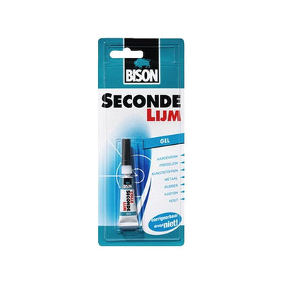 Bison Secondelijm Gel 3g – Snel & Sterk