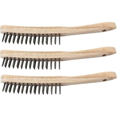 3x-veba-staalborstel-hout-2-rijen---voordeelverpakking-afbeelding