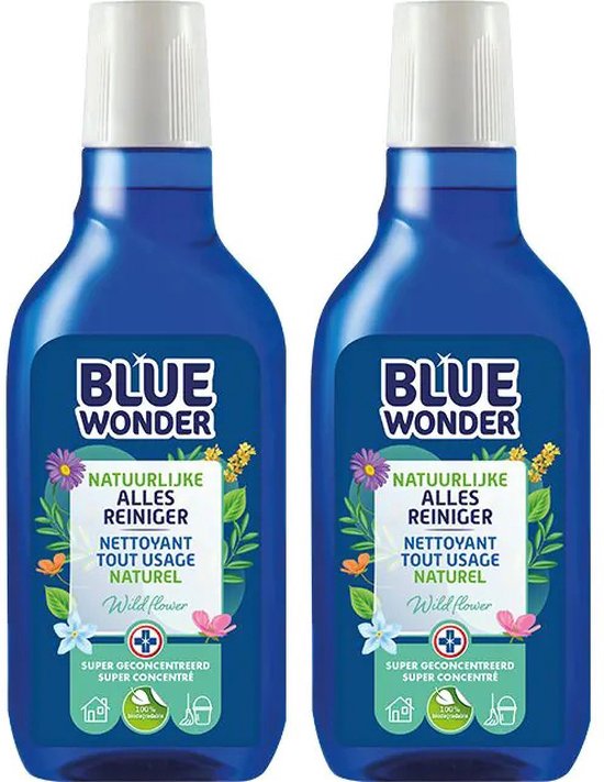 Blue Wonder 100% Natuurlijke Alles-reiniger Dop 2 stuks!