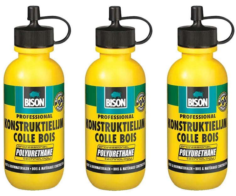 Bison Konstruktielijm 75gr d4 - 3 stuks