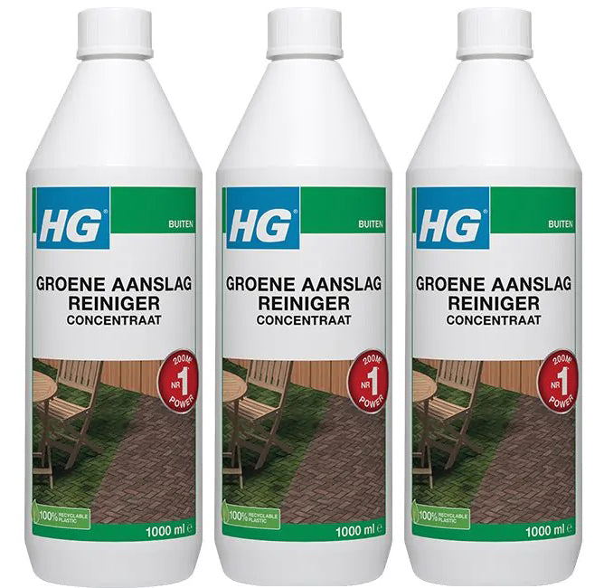 HG groene aanslagreiniger concentraat 1L 9374N - 3 stuks