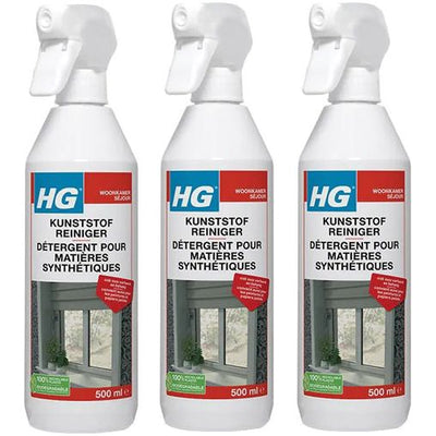 HG Kunststof Reiniger 3 Stuks + Gratis KD Spons