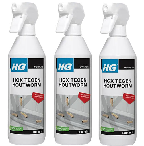 HGX Tegen Houtworm - 3 stuks + gratis KD Spons