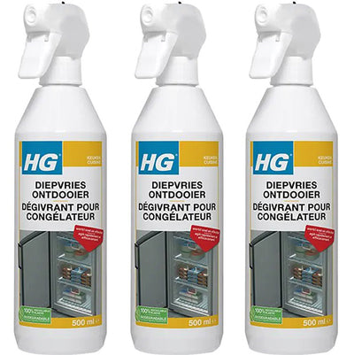 HG diepvriesontdooier - 3 stuks + Gratis KwastenDiscounter Spons