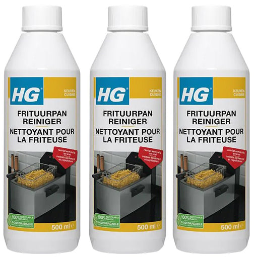 HG frituurpanreiniger - 3 stuks + Gratis KD spons