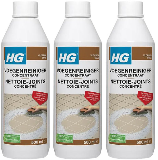 HG voegenreiniger concentraat - 3 stuks + Gratis KD Spons