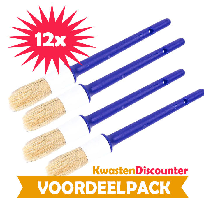 Wegwerpkwast - Wegwerpkwasten - Wegwerpkwasten maat 10 - 12pcs - VOORDEELPACK