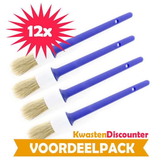 Wegwerpkwast - Wegwerpkwasten - Wegwerpkwasten maat 14 - 12pcs - VOORDEELPACK