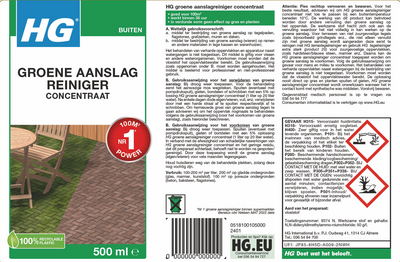 HG groene aanslagreiniger concentraat 500ml 9374N