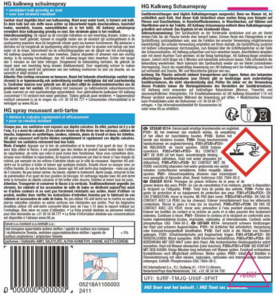 HG Kalkweg Schuimspray - 2 stuks + gratis KwastenDiscounter Spons