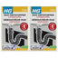 HG Duo Ontstopper 2 stuks met gratis KwastenDiscounter handschoenen – krachtig voor het ontstoppen van leidingen

