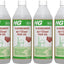 HG eco vloerreiniger 4 stuks met gratis KwastenDiscounter spons – milieuvriendelijke reiniger voor alle soorten vloeren
