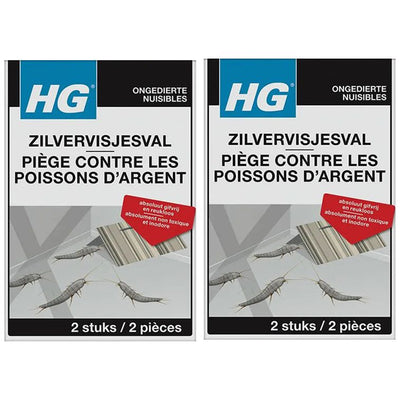 HGX Zilvervisjesval 2 stuks – effectief voor het bestrijden van zilvervisjes in huis
