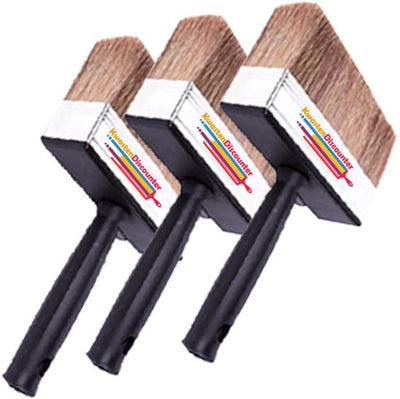 Kwastendiscounter set van 3 beitskwasten 12x3 cm
